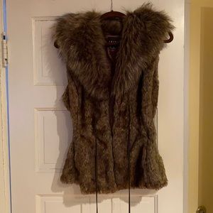 Faux fur vest